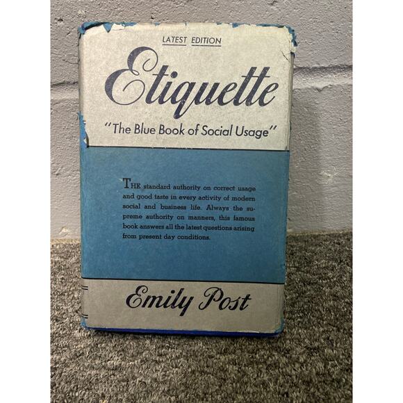 Vintage 1942 Emily Post Book of Etiquette Hardcover Mid Century Manners - Picture 1 of 12